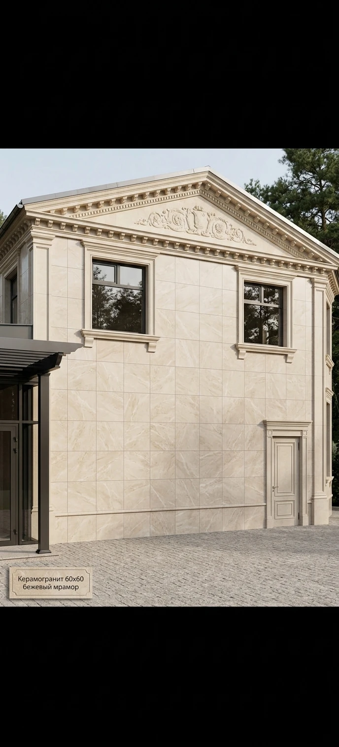 Дизайн фасада в стиле Неоклассика — Фасад от нейросети AI Facade