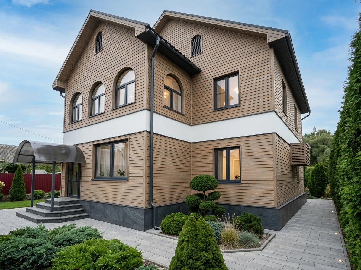 Дизайн фасада в стиле Скандинавский — фото фасада от нейросети AI Facade