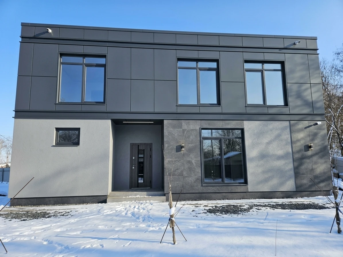 Дизайн фасада в стиле Современный — Фасад от нейросети AI Facade