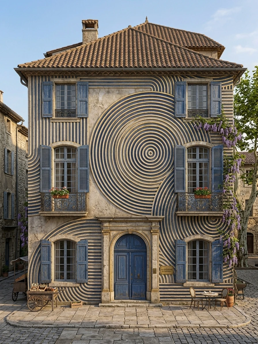 Дизайн фасада в стиле Прованс — Фасад от нейросети AI Facade