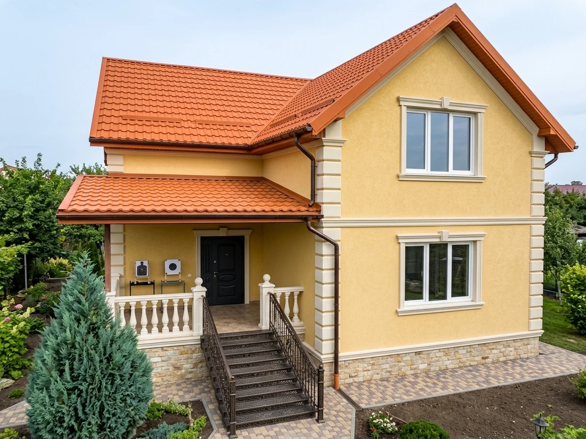 Дизайн фасада в стиле Неоклассика — Фасад от нейросети AI Facade
