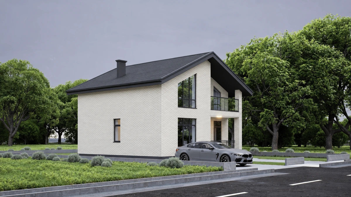 Дизайн фасада в стиле no_style — фото от нейросети AI Facade