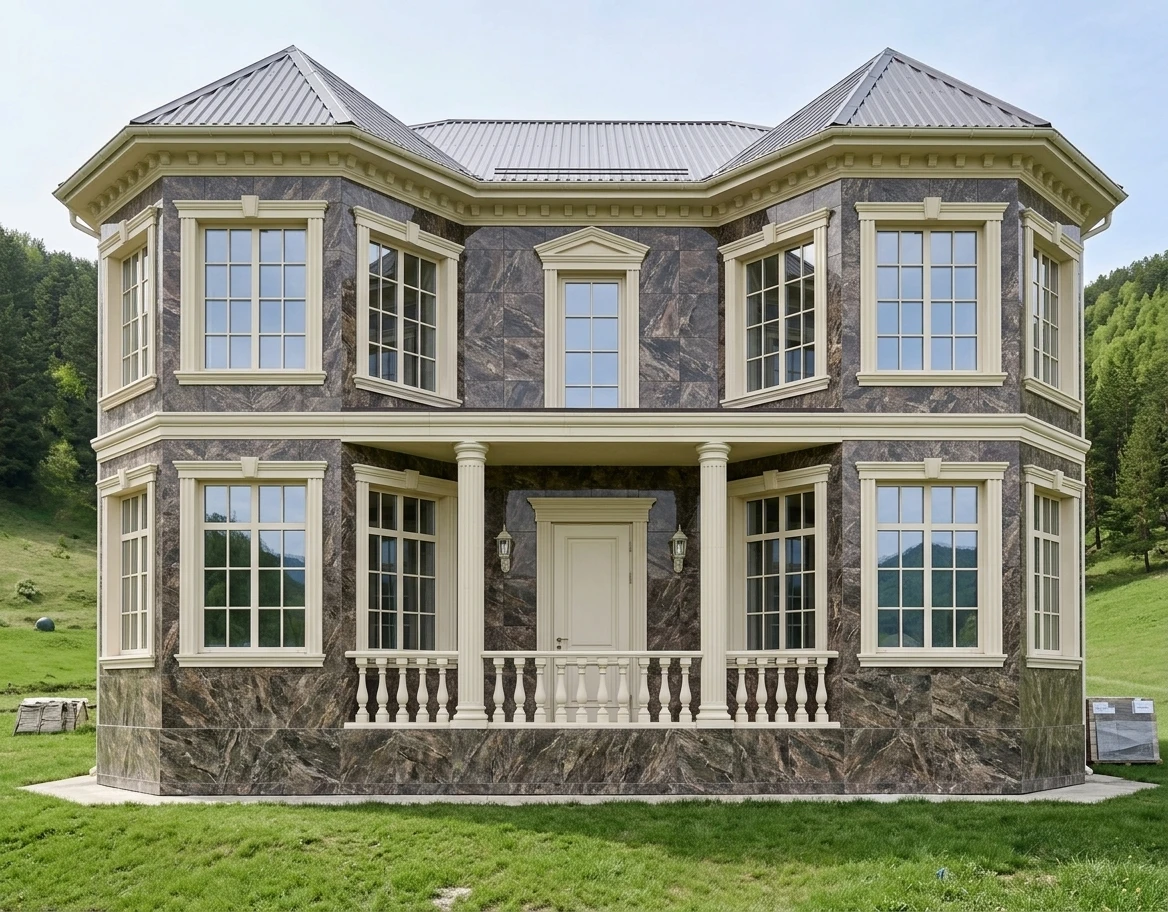 Дизайн фасада в стиле Неоклассика — Фасад от нейросети AI Facade