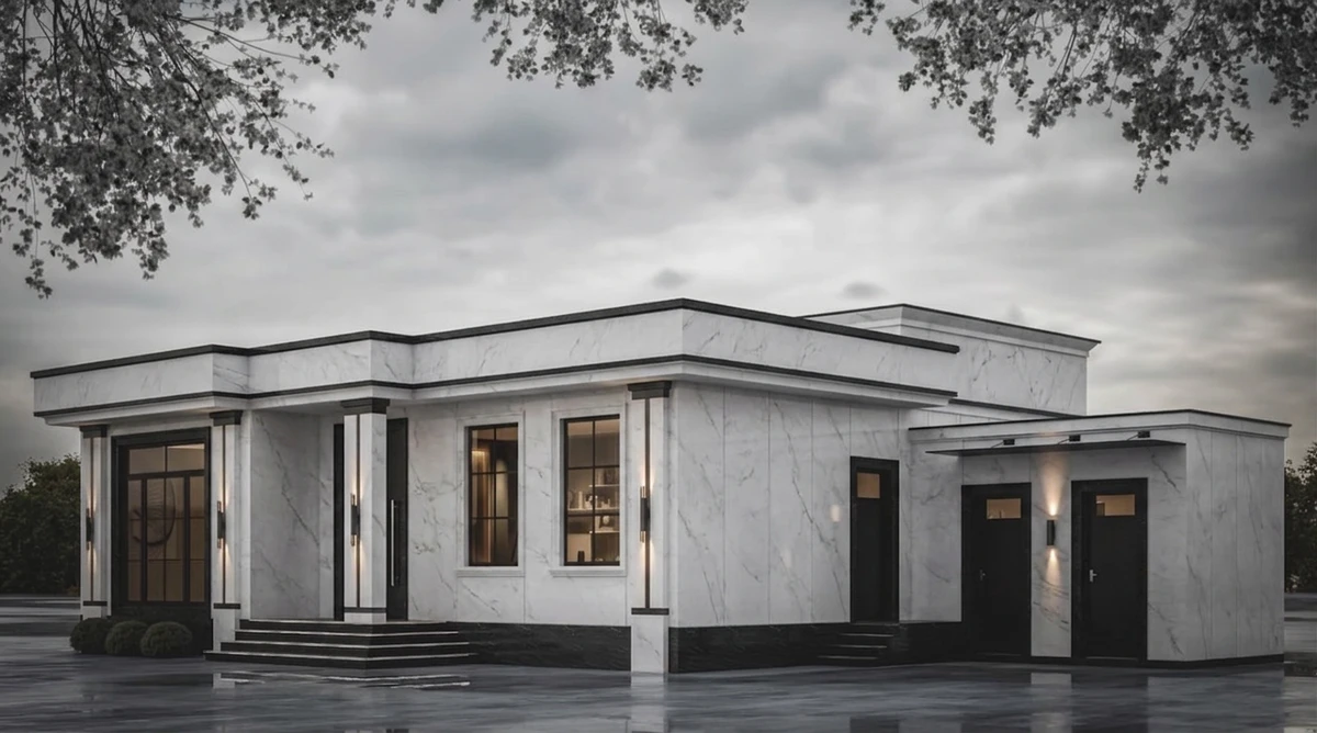 Дизайн фасада в стиле Современный — Фасад от нейросети AI Facade
