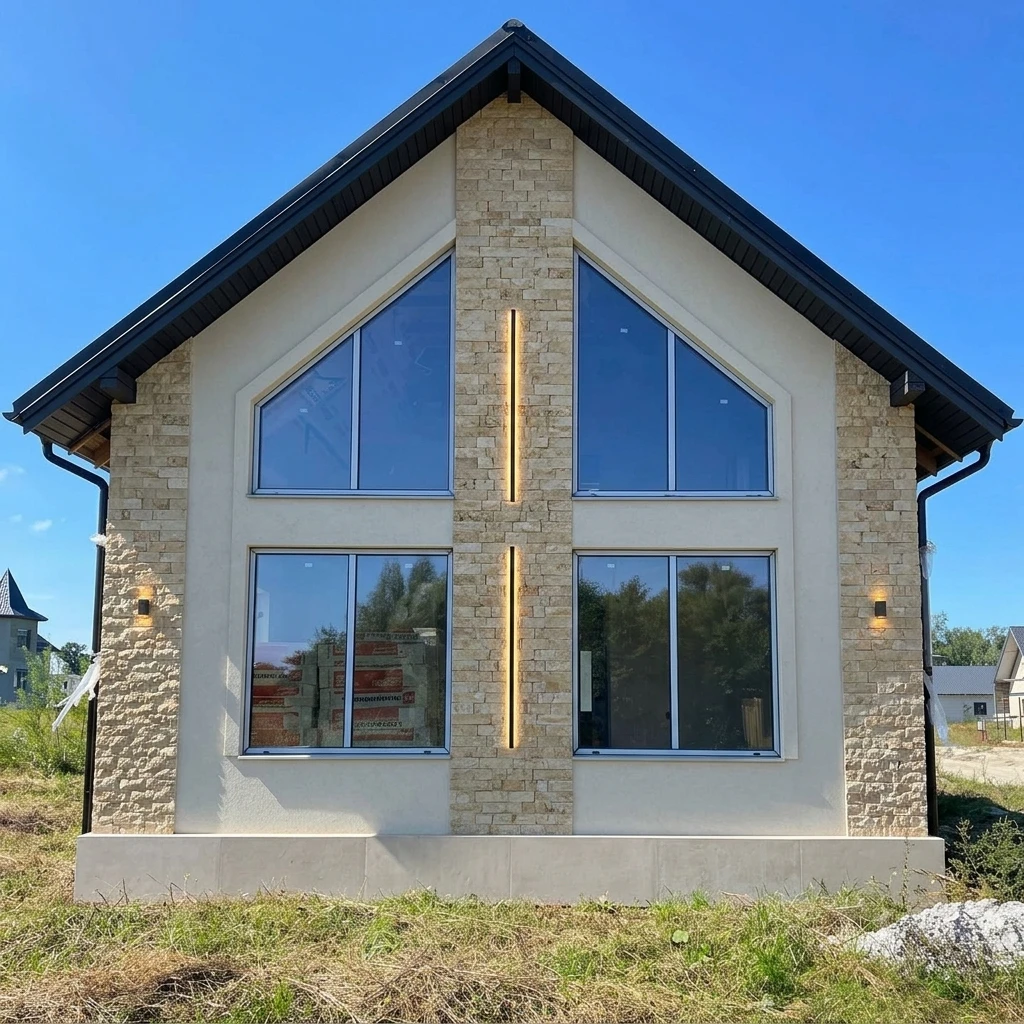 Дизайн фасада в стиле no_style — фото от нейросети AI Facade