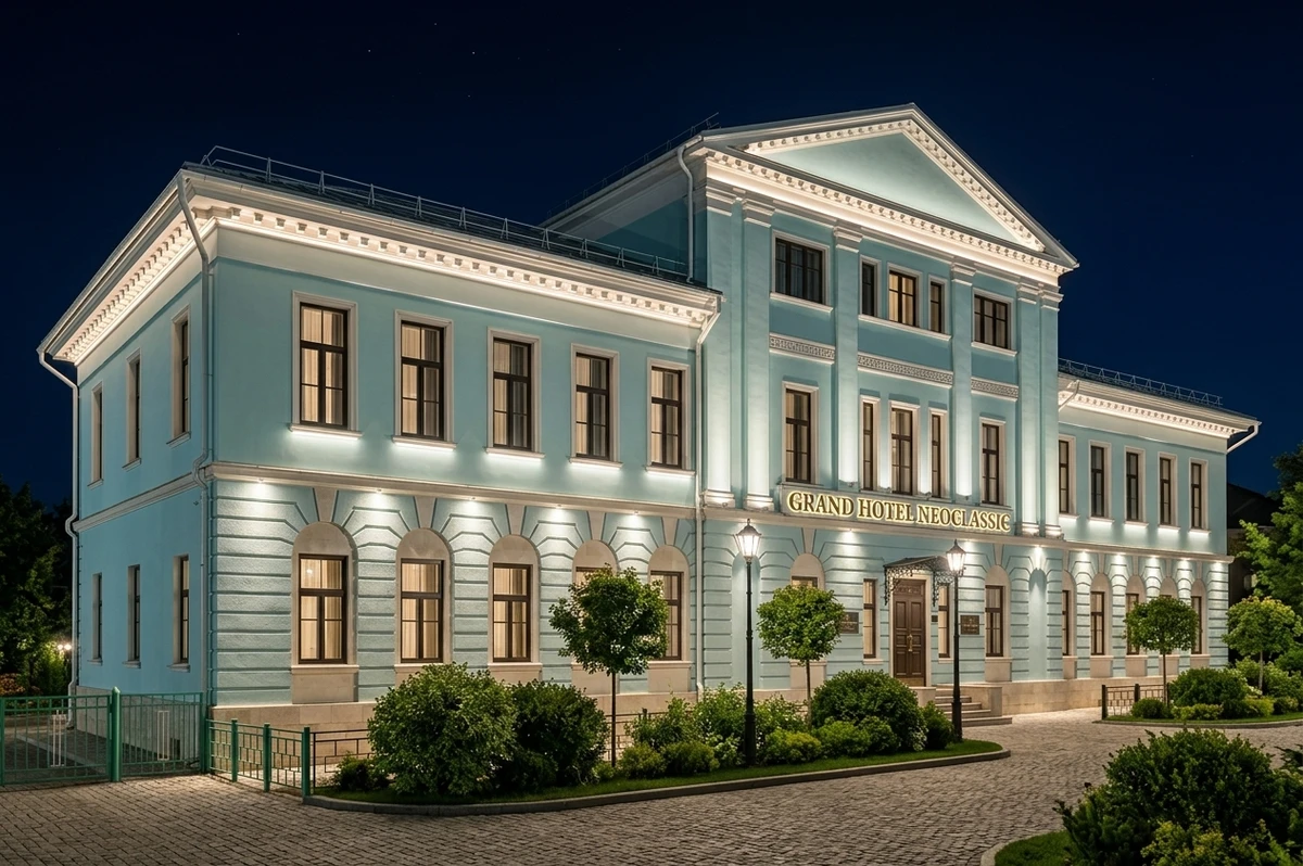 Дизайн фасада в стиле Неоклассика — Фасад от нейросети AI Facade