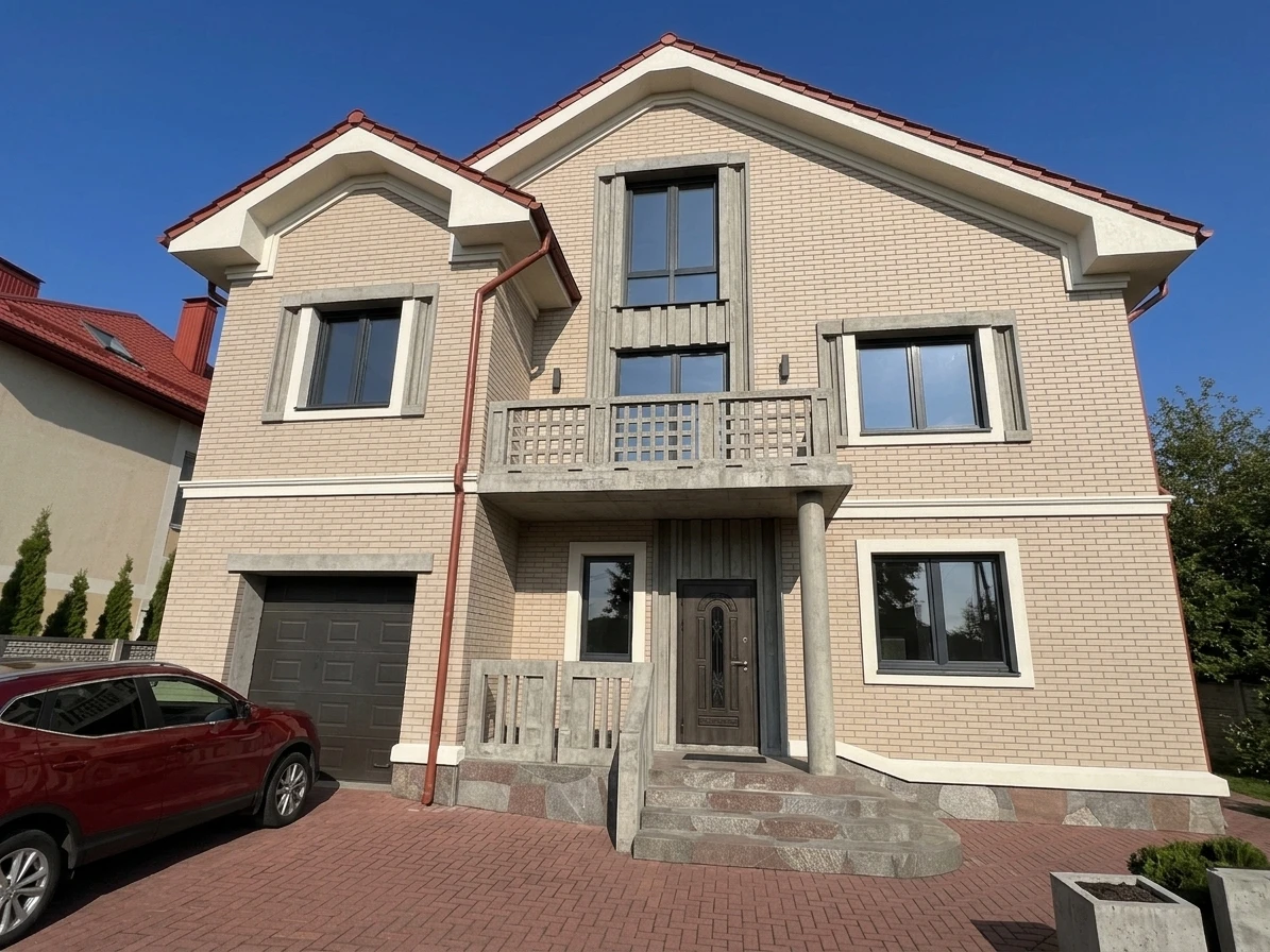 Дизайн фасада в стиле Брутализм — Фасад от нейросети AI Facade