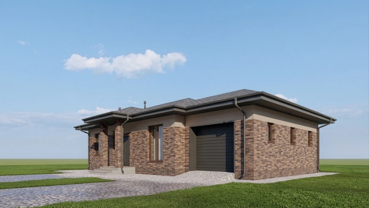 Дизайн фасада в стиле Современный — фото фасада от нейросети AI Facade