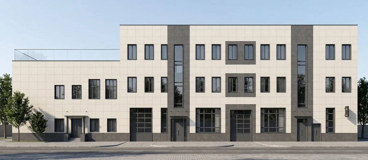 Дизайн фасада в стиле Лофт — Фасад от нейросети AI Facade
