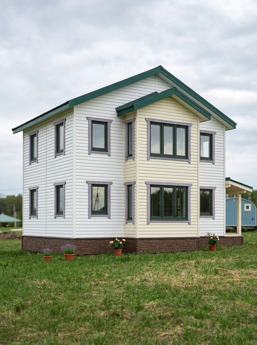 Дизайн фасада в стиле Прованс — Фасад от нейросети AI Facade