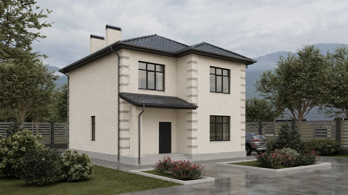 Дизайн фасада в стиле no_style — фото от нейросети AI Facade