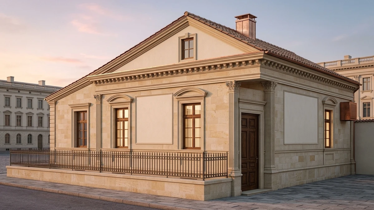 Дизайн фасада в стиле Классический — Фасад от нейросети AI Facade