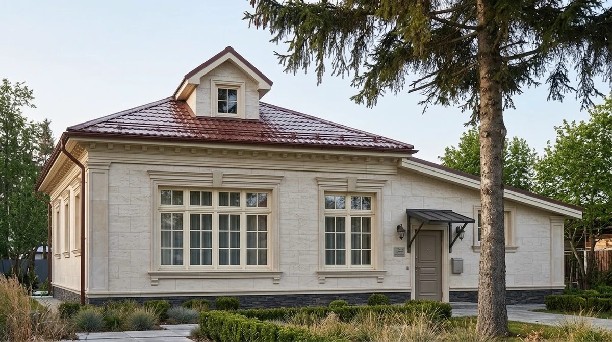 Дизайн фасада в стиле Неоклассика — Фасад от нейросети AI Facade