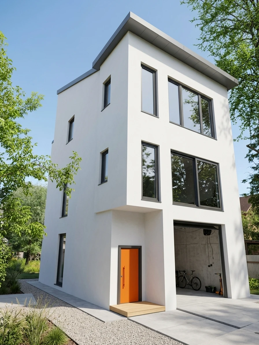 Дизайн фасада в стиле Минимализм — фото фасада от нейросети AI Facade