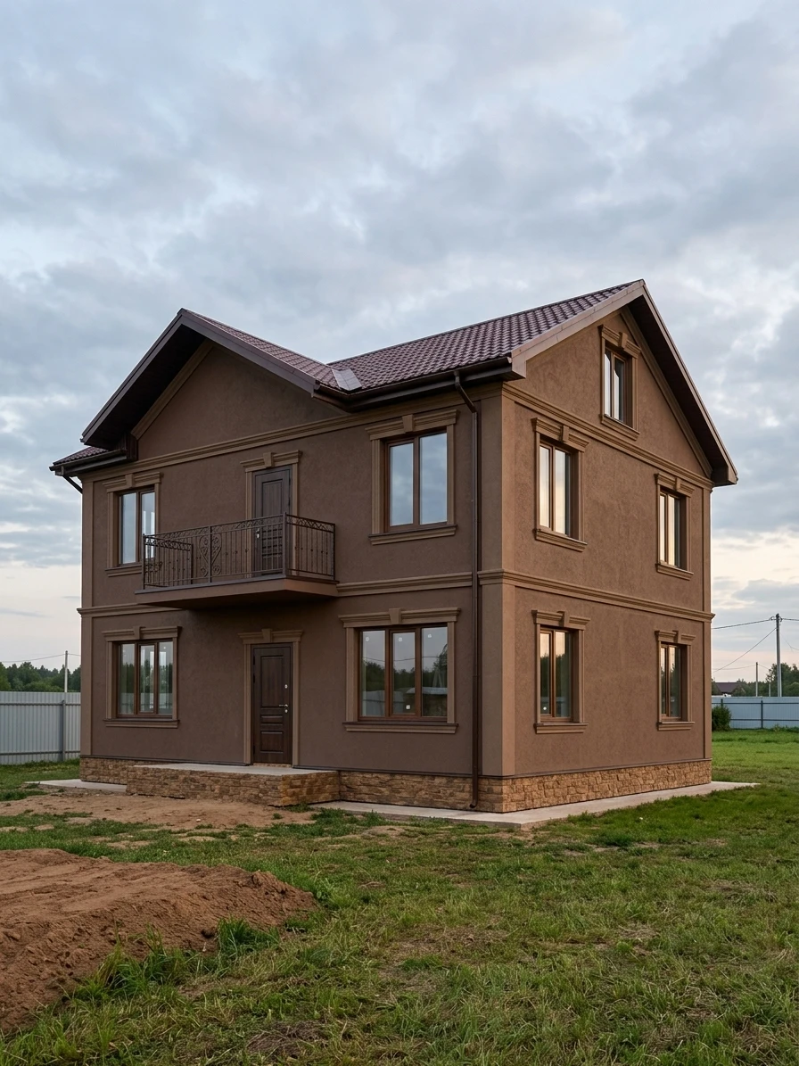 Дизайн фасада в стиле Классический — фото фасада от нейросети AI Facade
