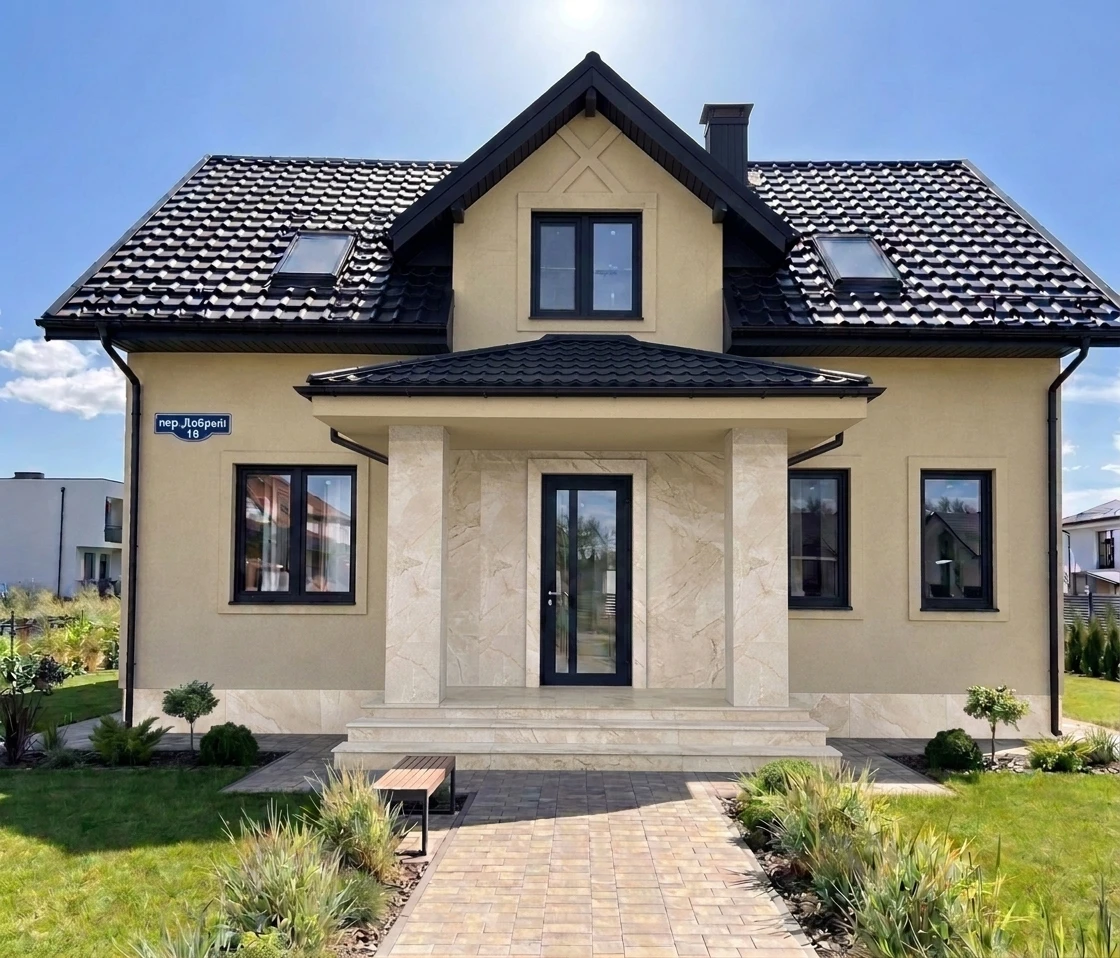 Дизайн фасада в стиле no_style — фото от нейросети AI Facade