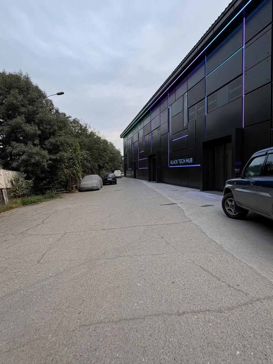 Дизайн фасада в стиле Блэктек — Фасад от нейросети AI Facade