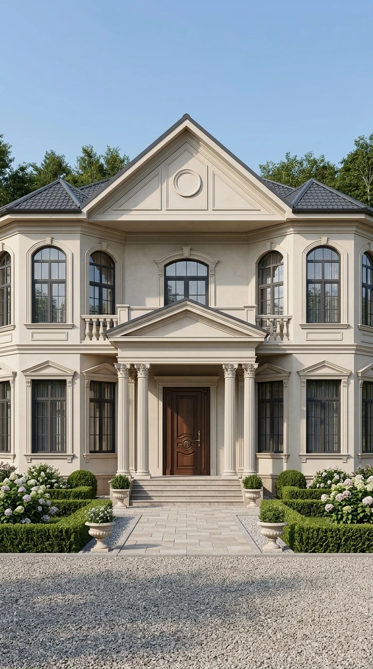 Дизайн фасада в стиле Классический — Фасад от нейросети AI Facade