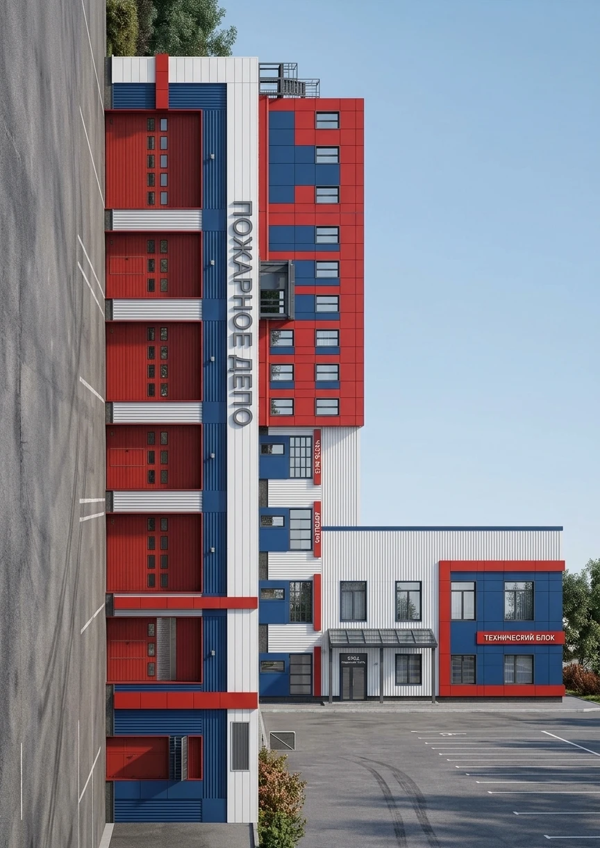 Дизайн фасада в стиле Современный — Фасад от нейросети AI Facade