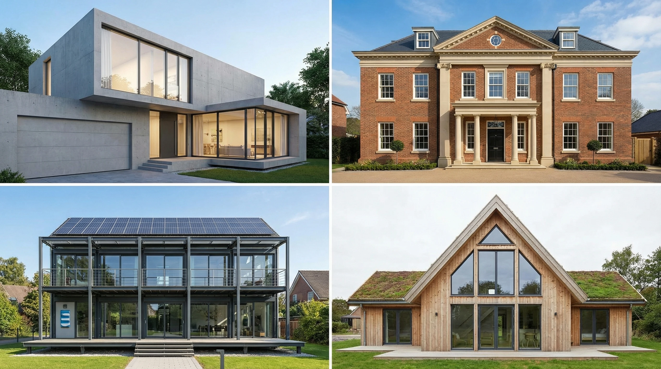 Примеры архитектурных стилей для фасада дома