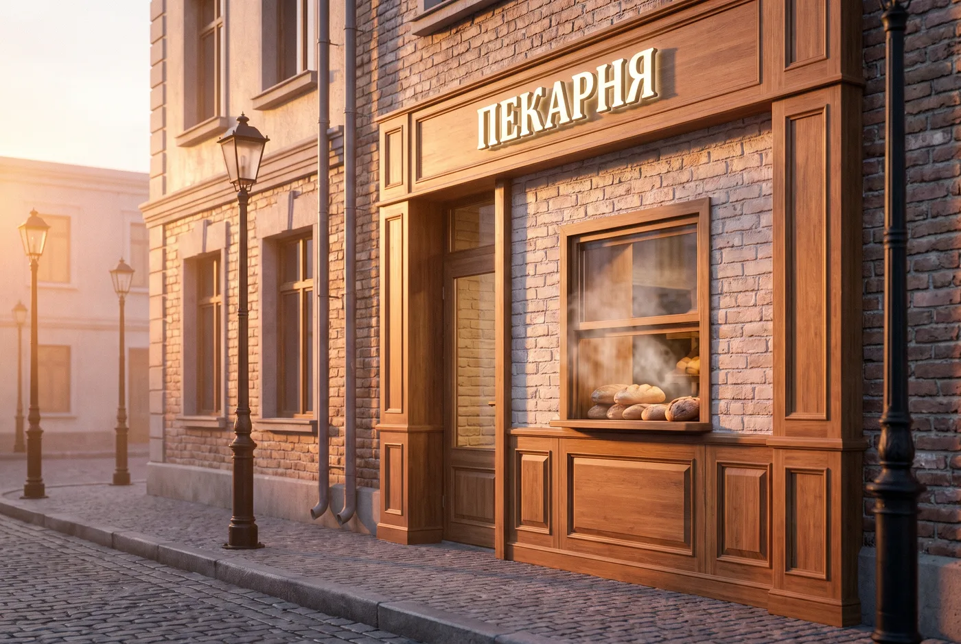 Витрина к первой выпечке