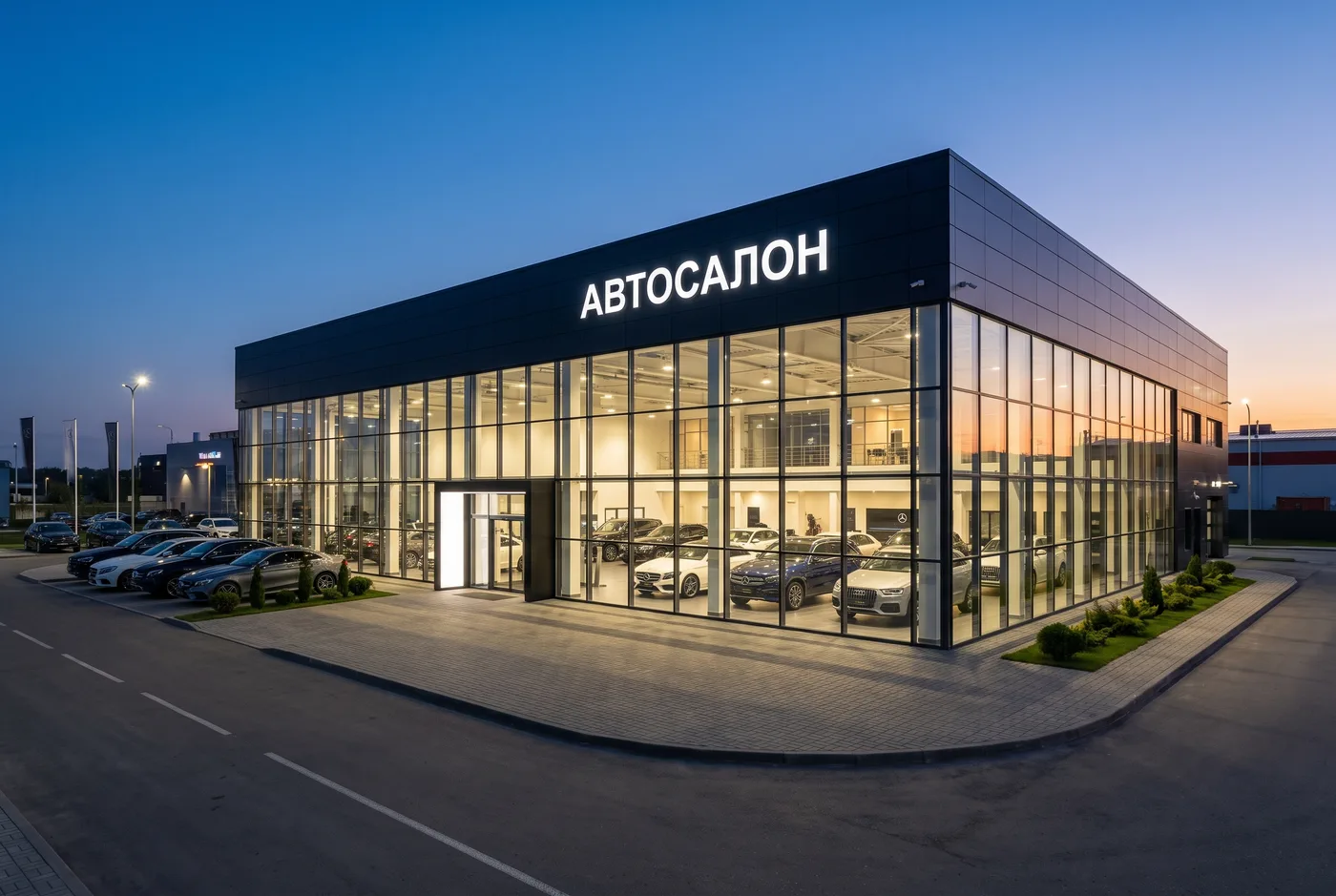 Автосалон в дилерском стандарте