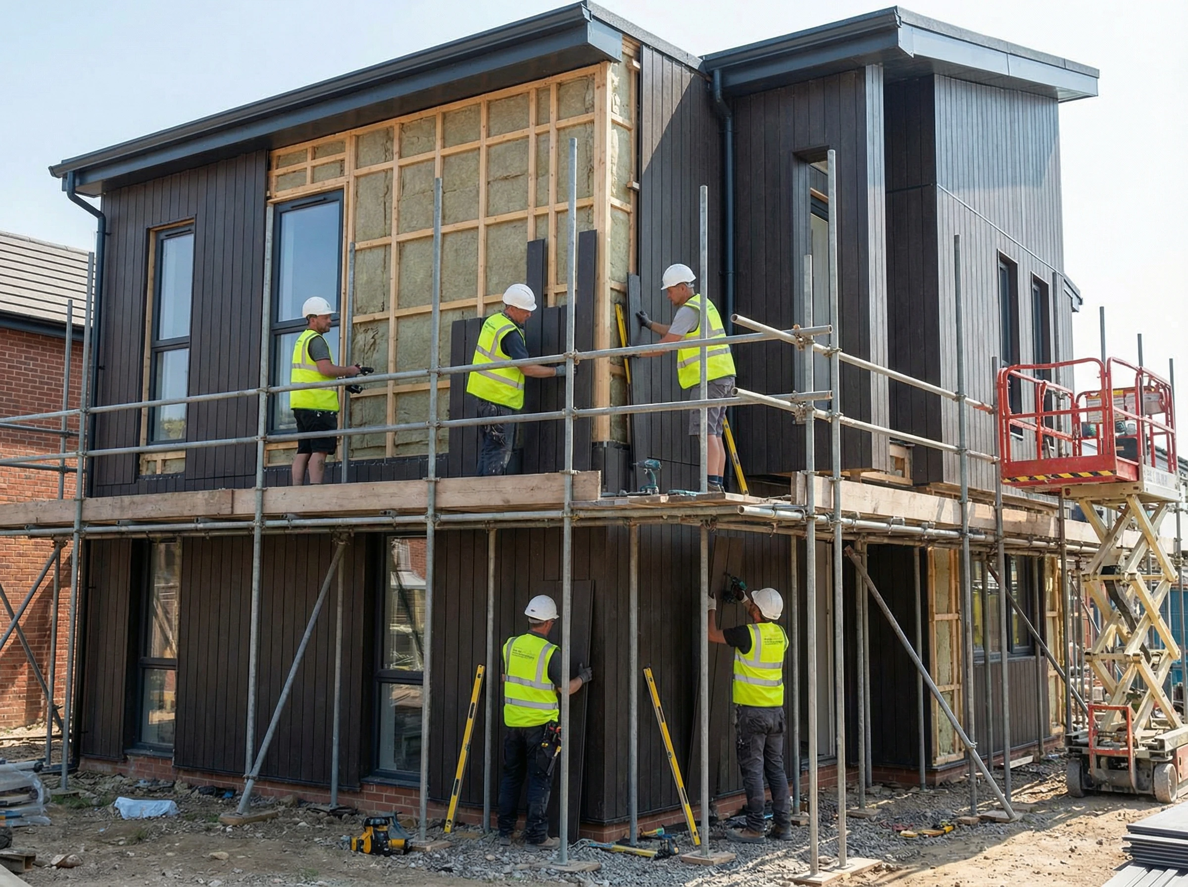 Профессиональный монтаж фасадной системы