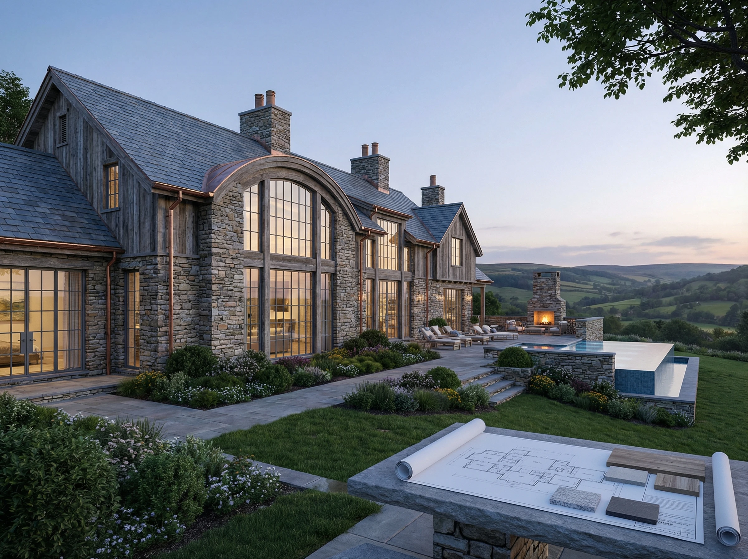 Проект фасада дома — визуализация с нейросетью AI Facade